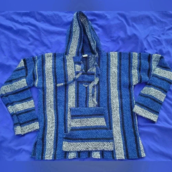 BOGO🆓 -Baja Rug Hoodie Blue, Gray, Black Unisex - Picture 1 of 4